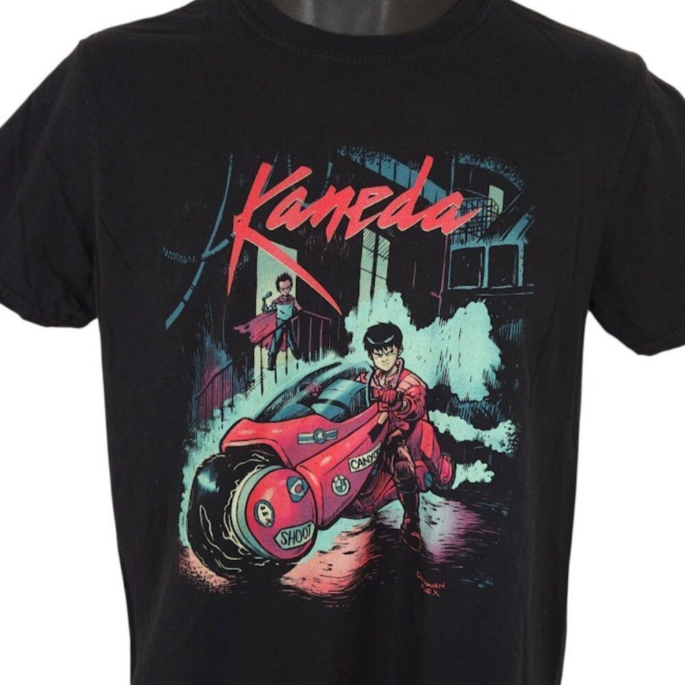 Shotaro Kaneda T Shirt Mens Size Medium Black TeeFury Neo Tokyo Rain Akira